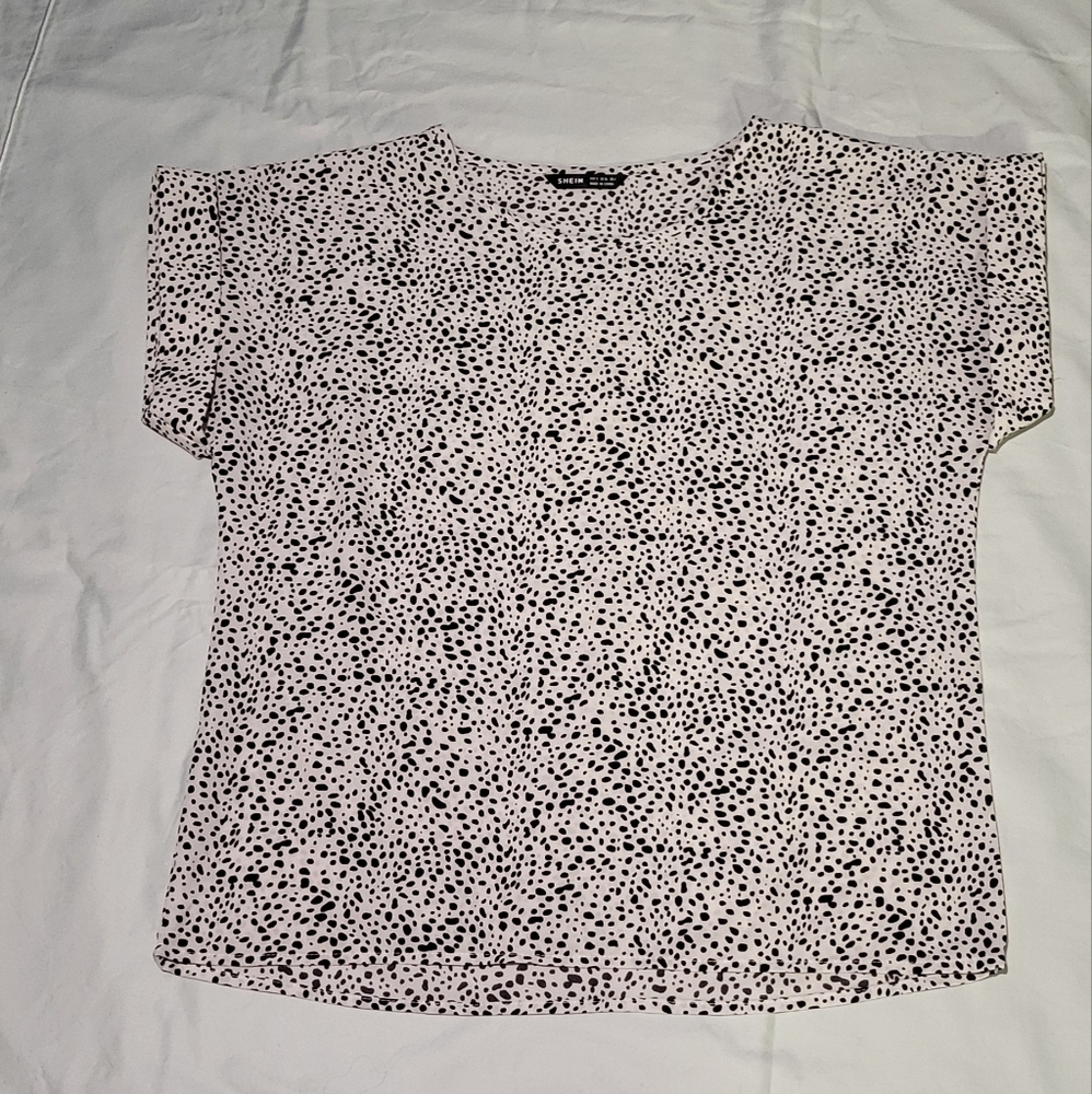 Black & White Polka Dot Top